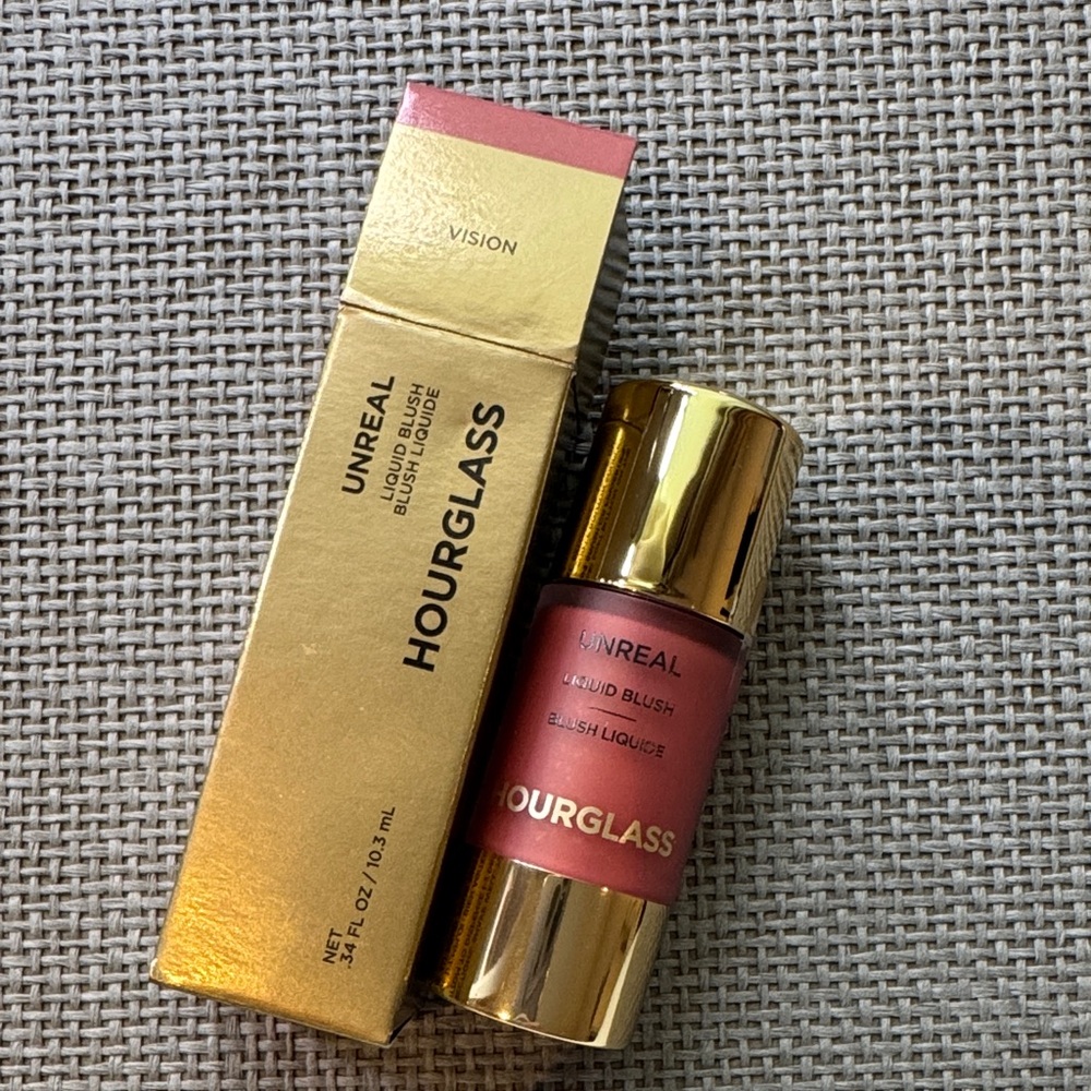 Hourglass Gold and Pink Liquid Blush